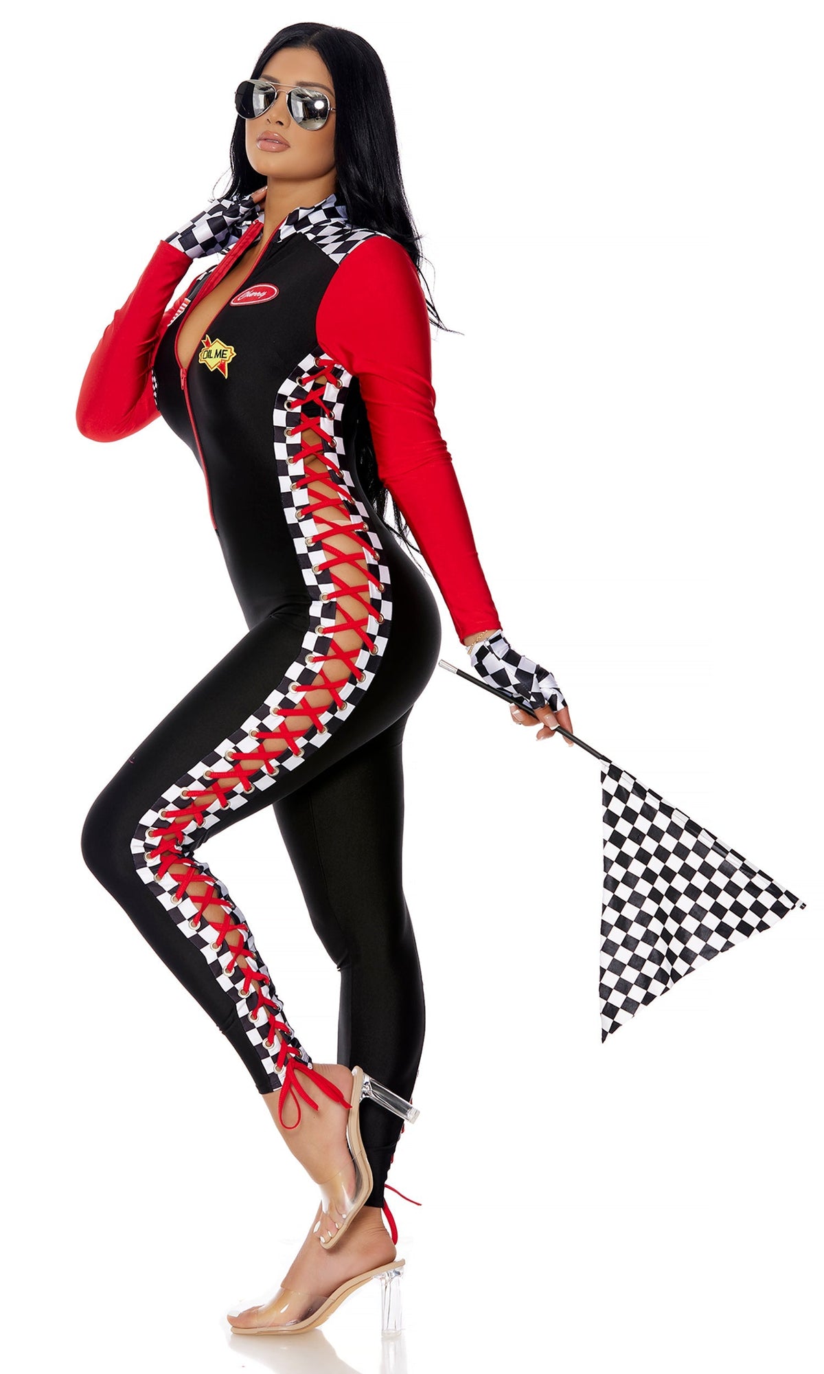 Shift Gears Sexy Racer Costume - full look