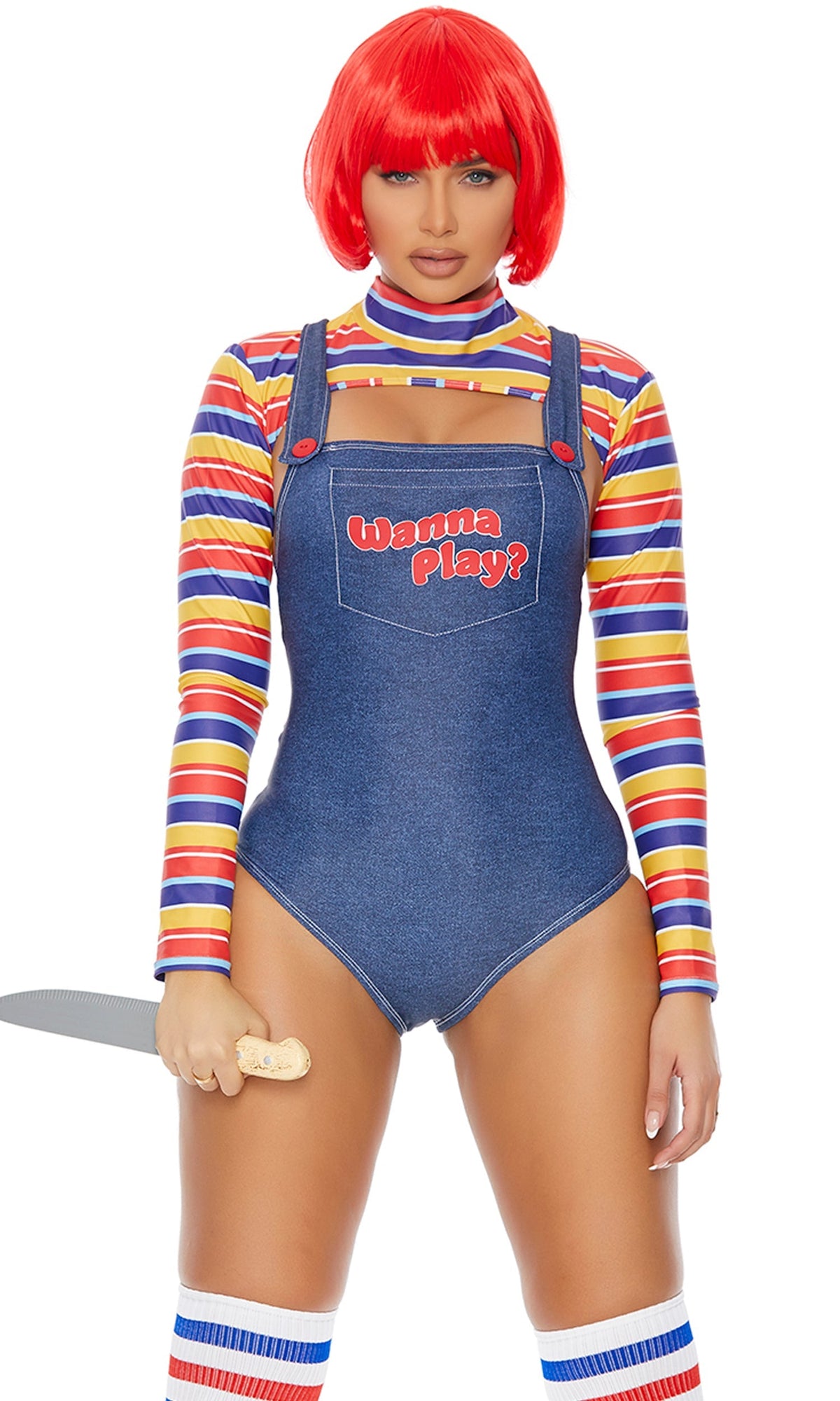 Wanna Play Sexy Movie Character Costume - Multicolor