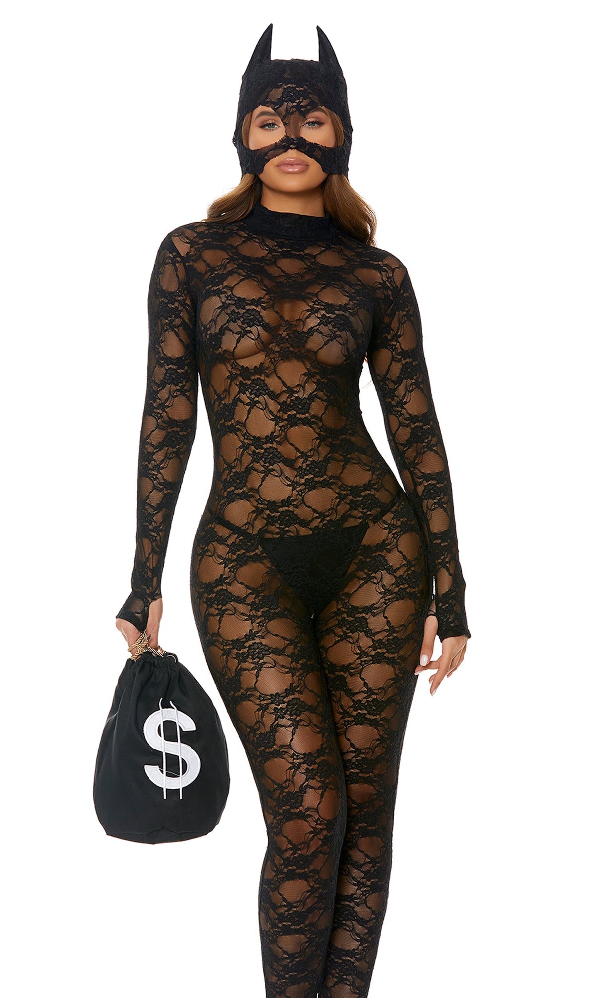 About My Money Sexy Cat Burglar Costume - front