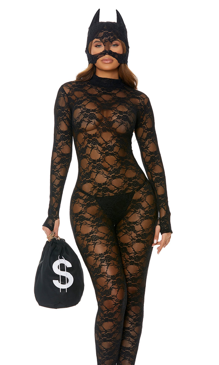 About My Money Sexy Cat Burglar Costume - front