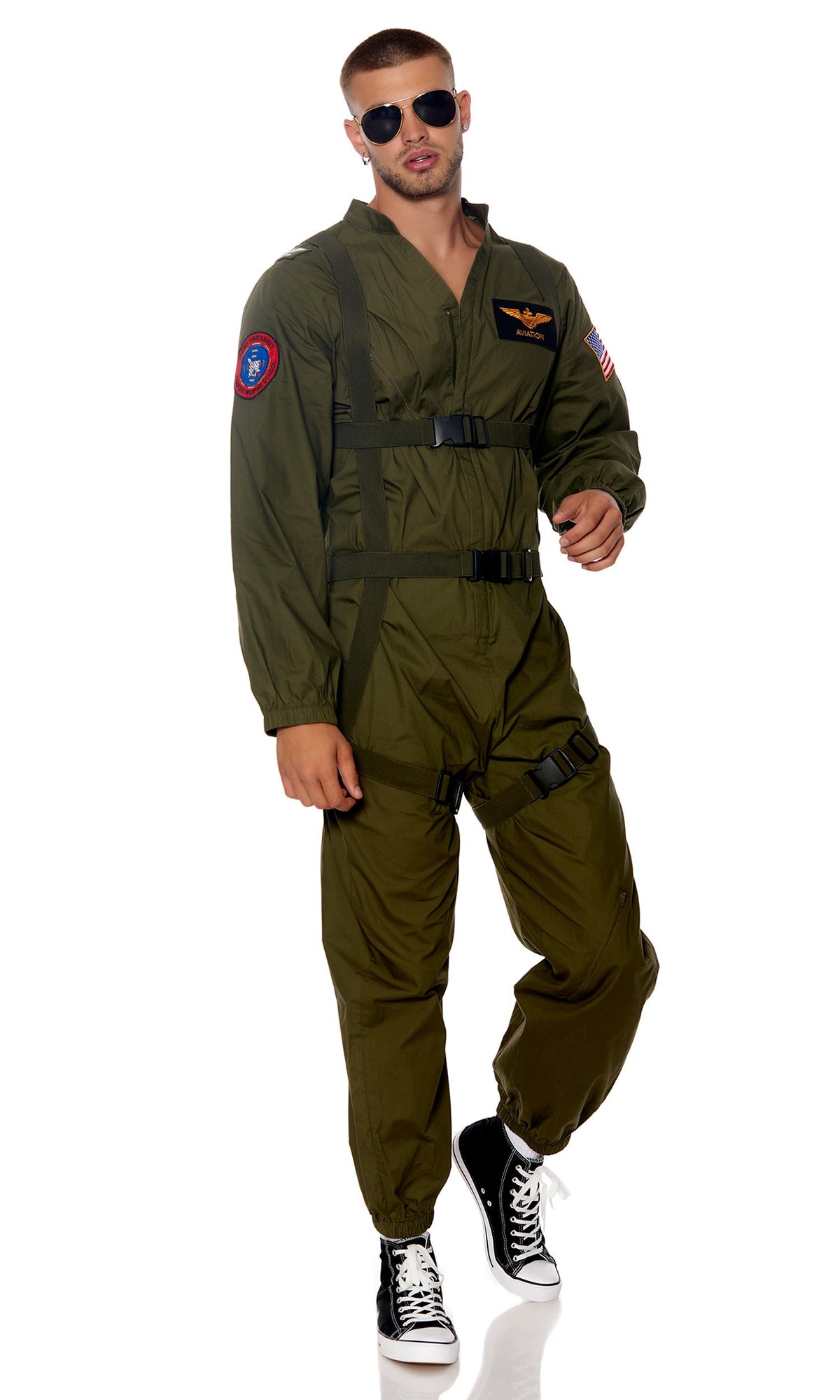 Flight or Fight Men's Movie Character Costume - back