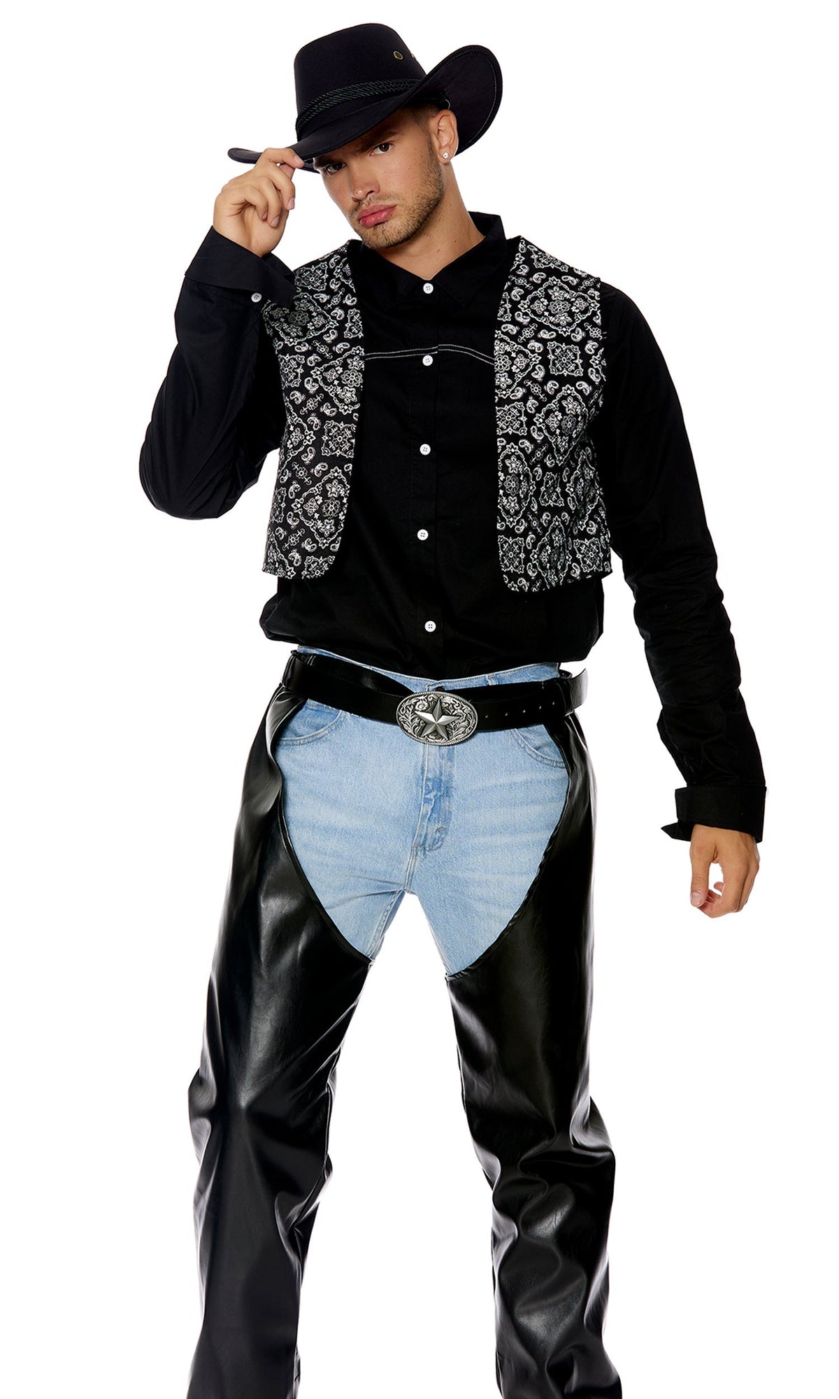 Lets Ride Men's Cowboy Costume - front