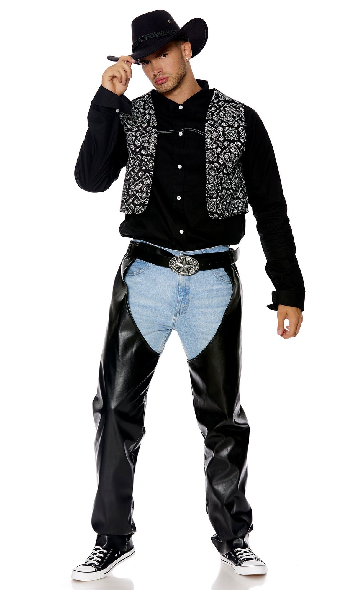 Lets Ride Men's Cowboy Costume - detail