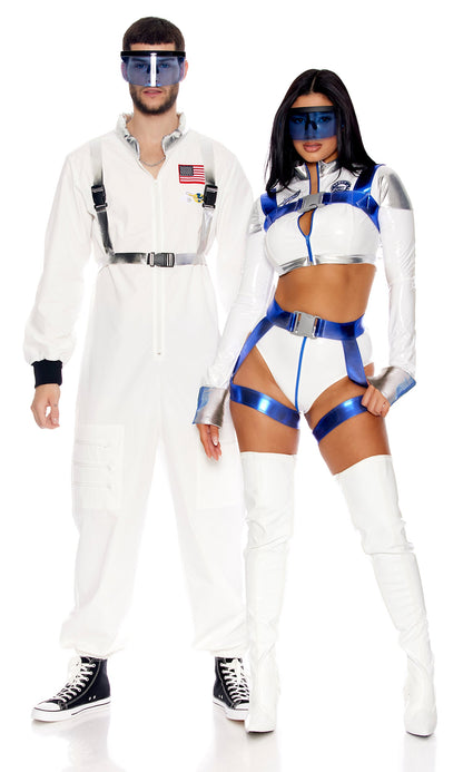 Sky Rocket Sexy Astronaut Costume - White