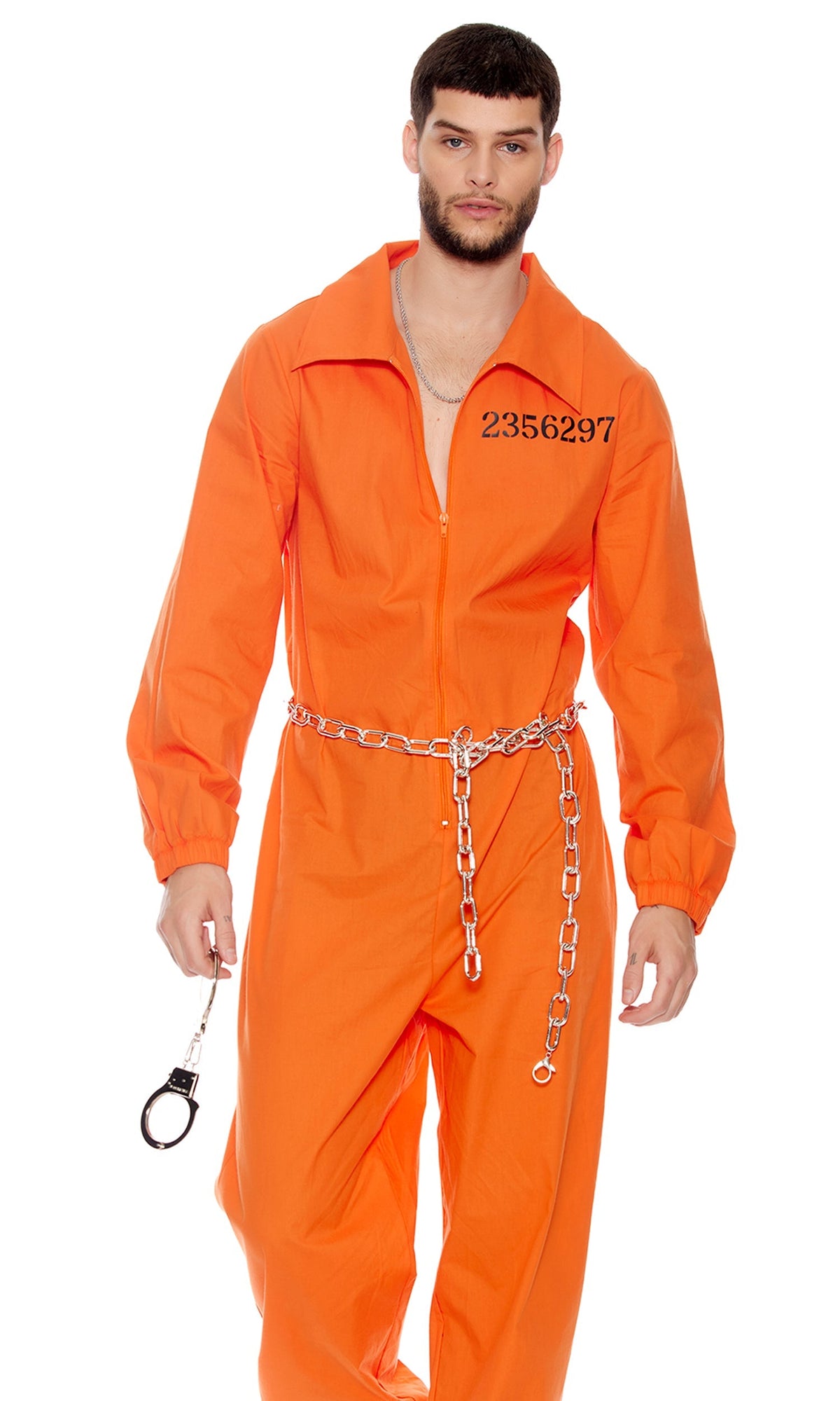 Lock It Down Men's Inmate Costume - front