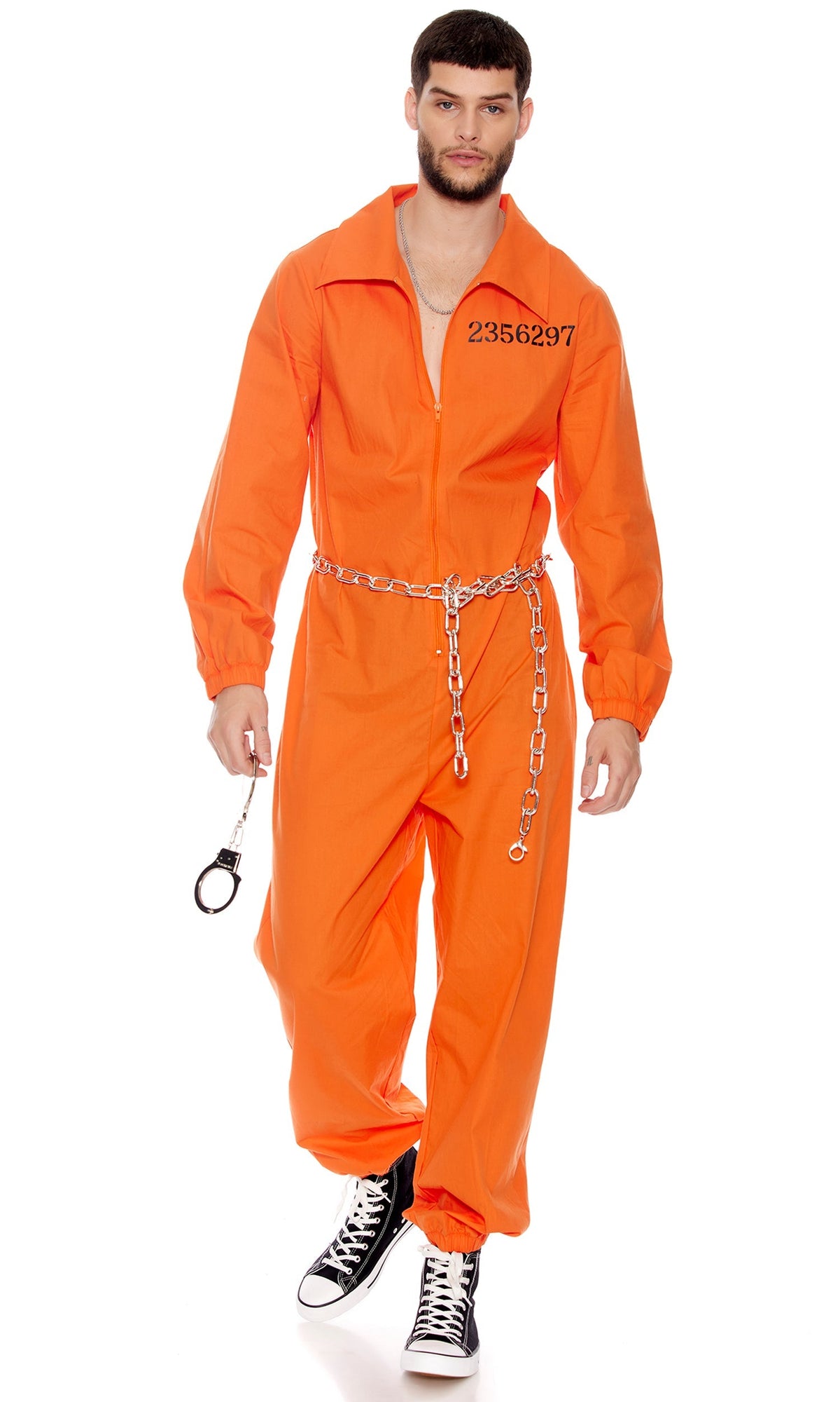 Lock It Down Men's Inmate Costume - detail