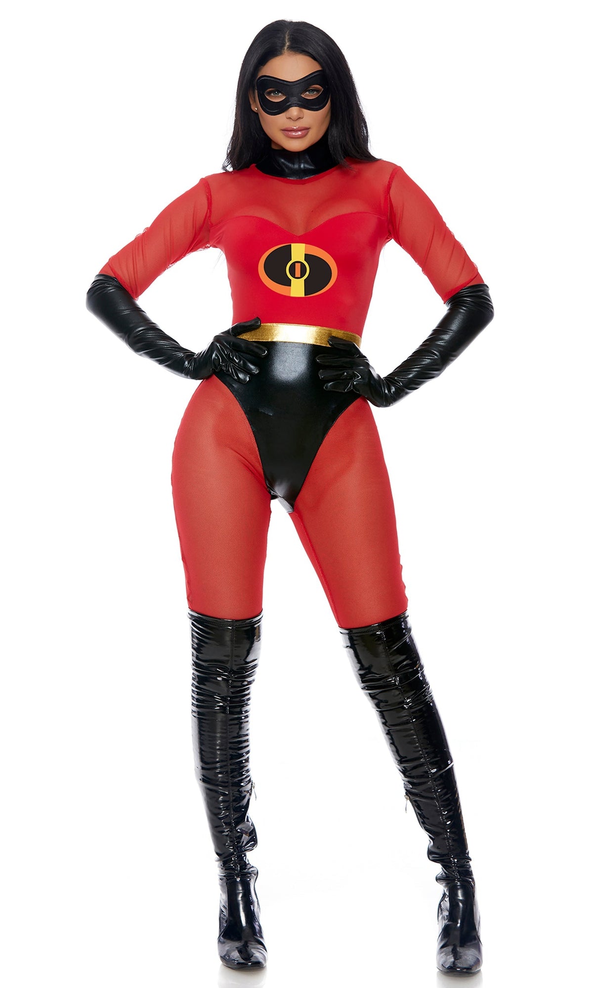 Super Suit Sexy Superhero Costume - Red