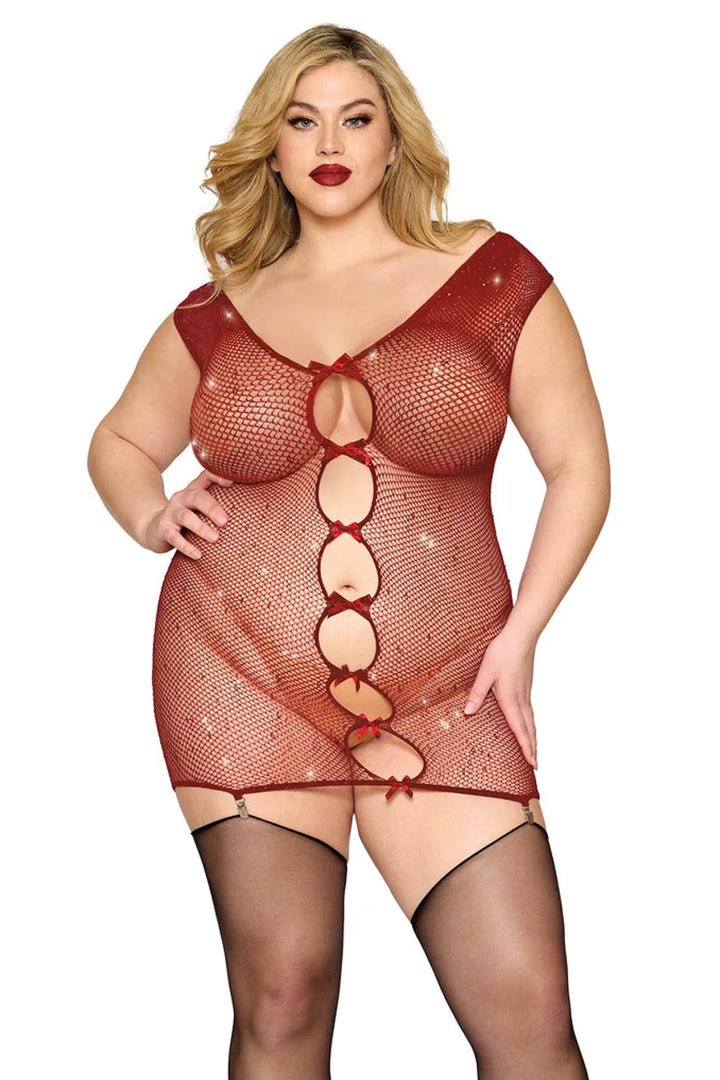 Glitter Net Chemise