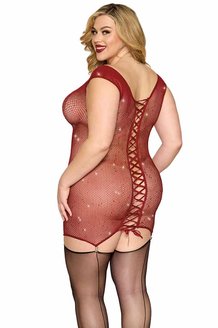 Glitter Net Chemise