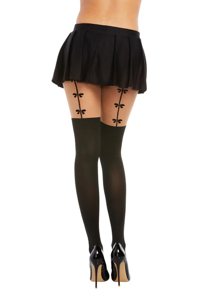 Bow Seam Pantyhouse