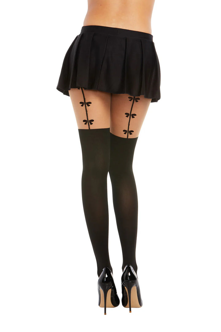 Bow Seam Pantyhouse