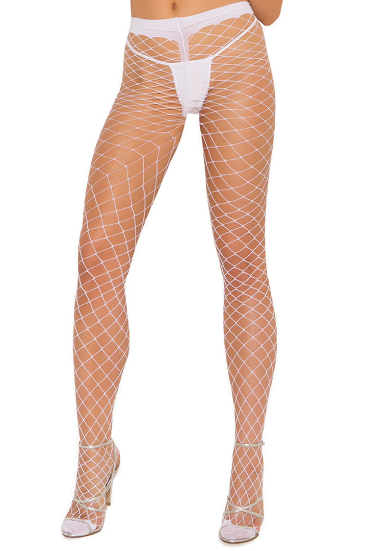 Wide Fence Net Pantyhouse