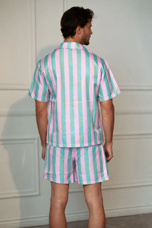 Mens Striped Beach Doll Costume