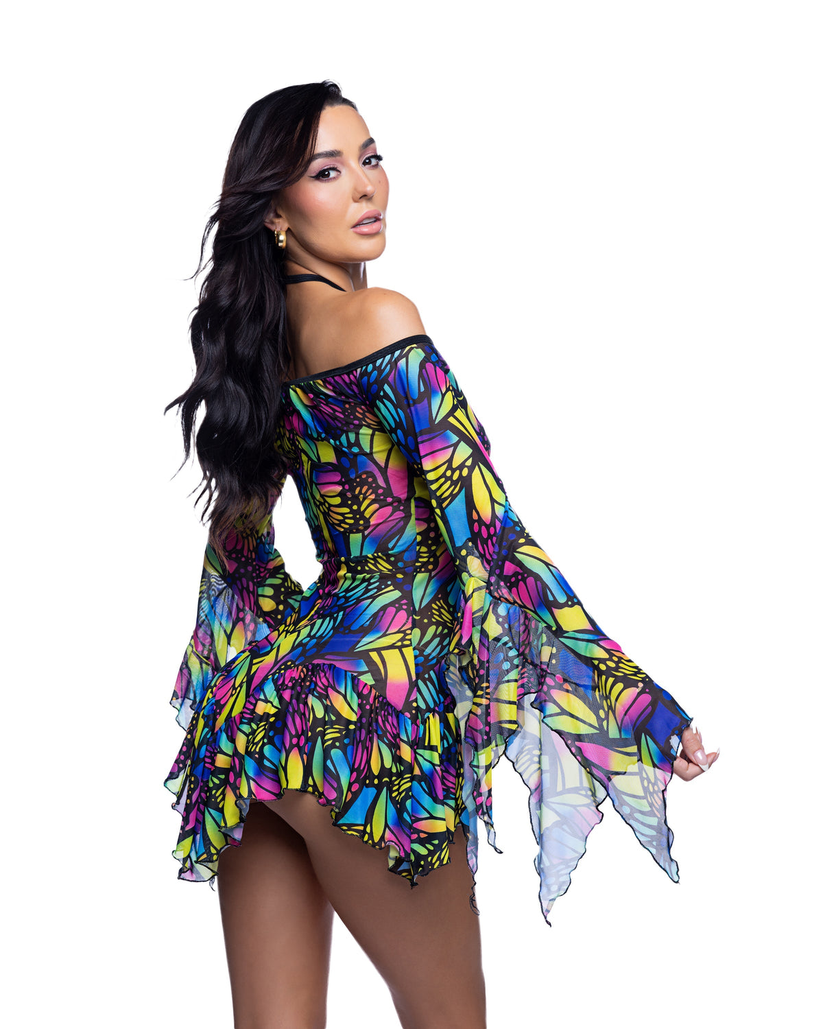 Flow Dress Bell Sleeve