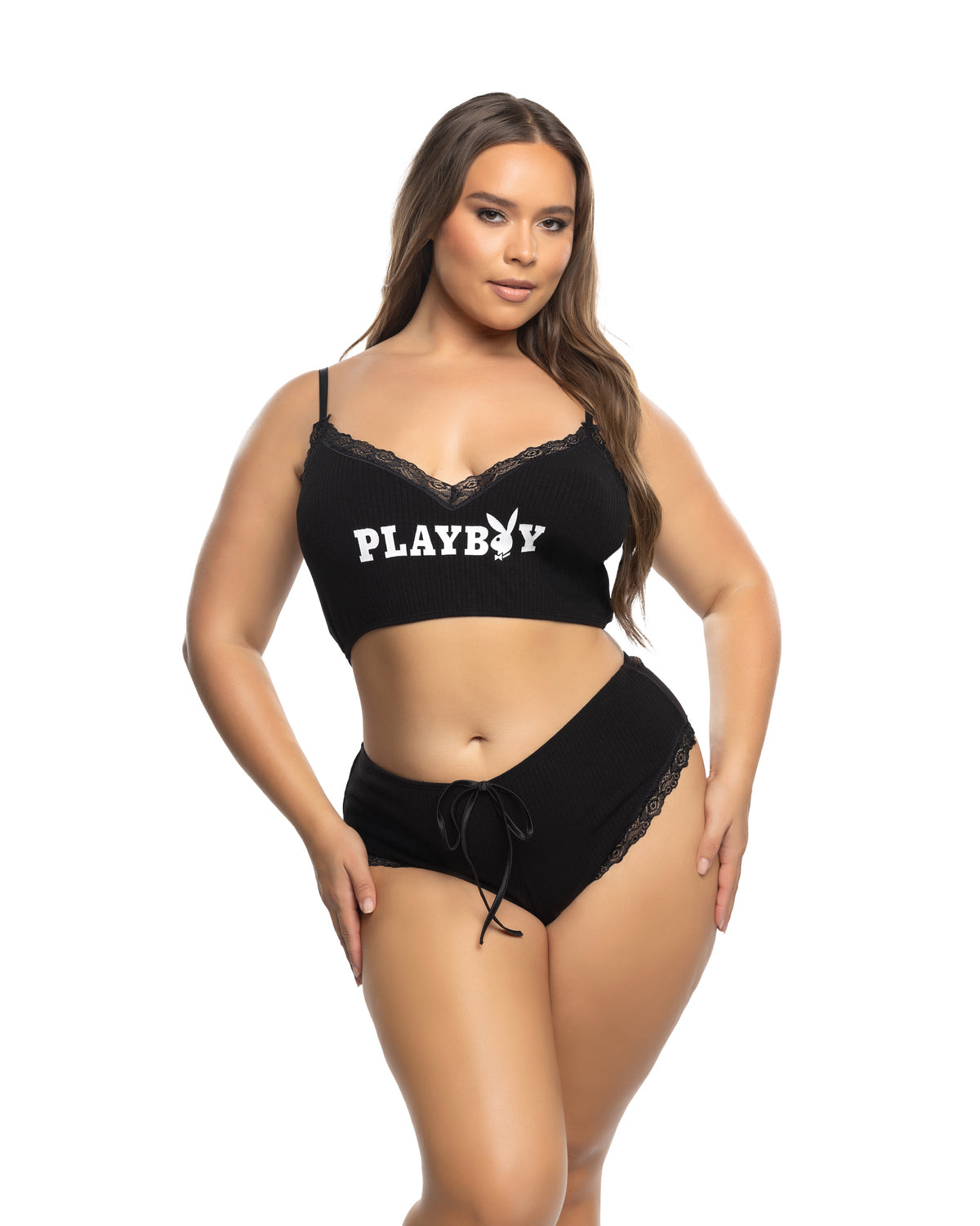 Playboy Comfy Bunny 2pc Cropped Cami Set