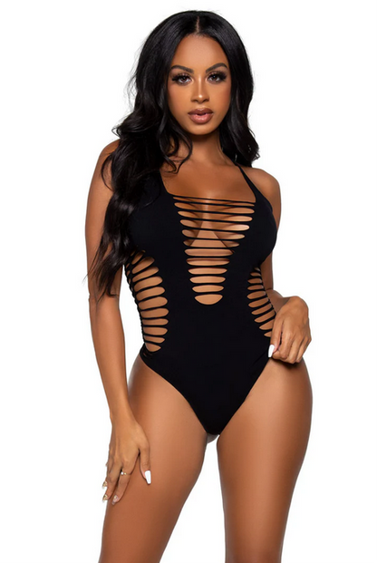Seamless Shredded Teddy (Black)
