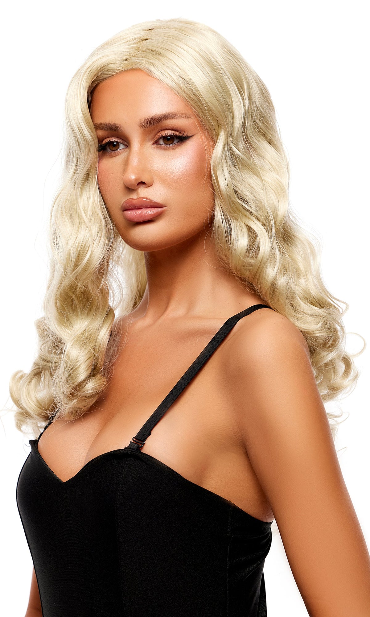 Blonde Curly Wig - view 1