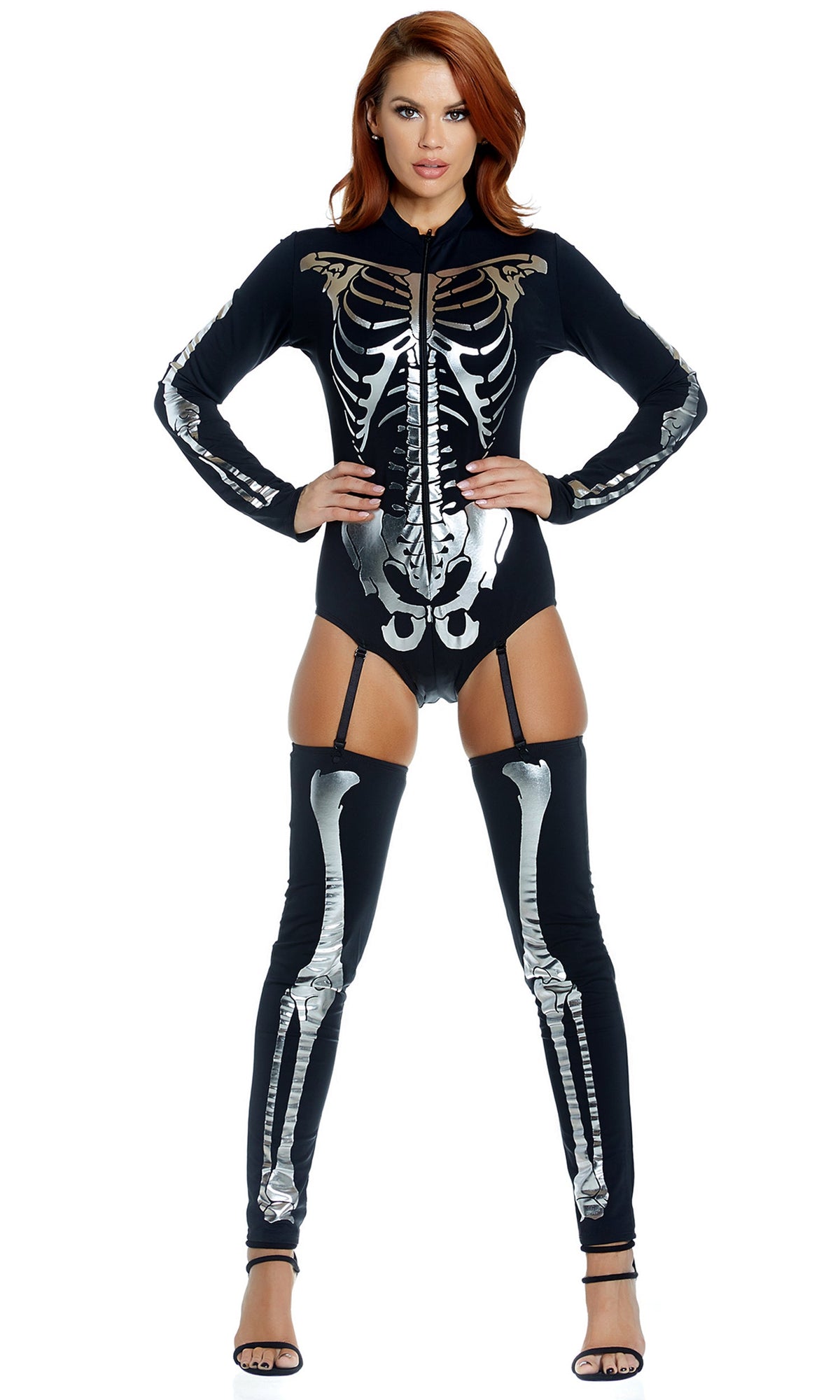 Pick A Bone skeleton costume view 3