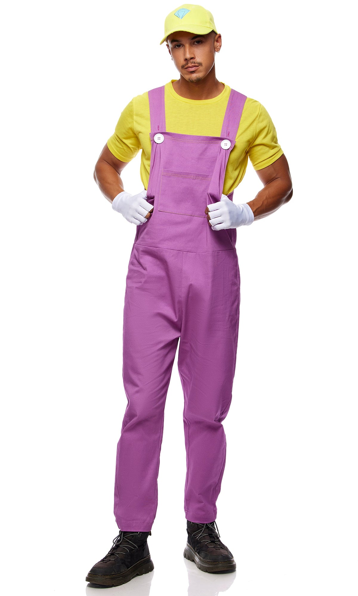 Cheat Codes 4-Piece Men's Video Game Character Costume Set, Purple Combo, photo 1