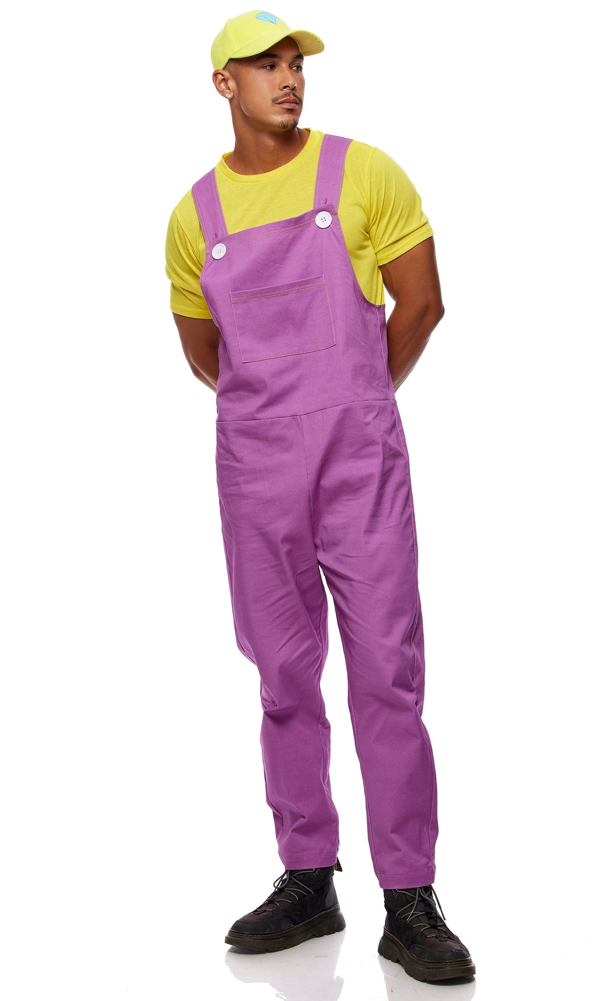 Cheat Codes 4-Piece Men's Video Game Character Costume Set, Purple Combo, photo 3