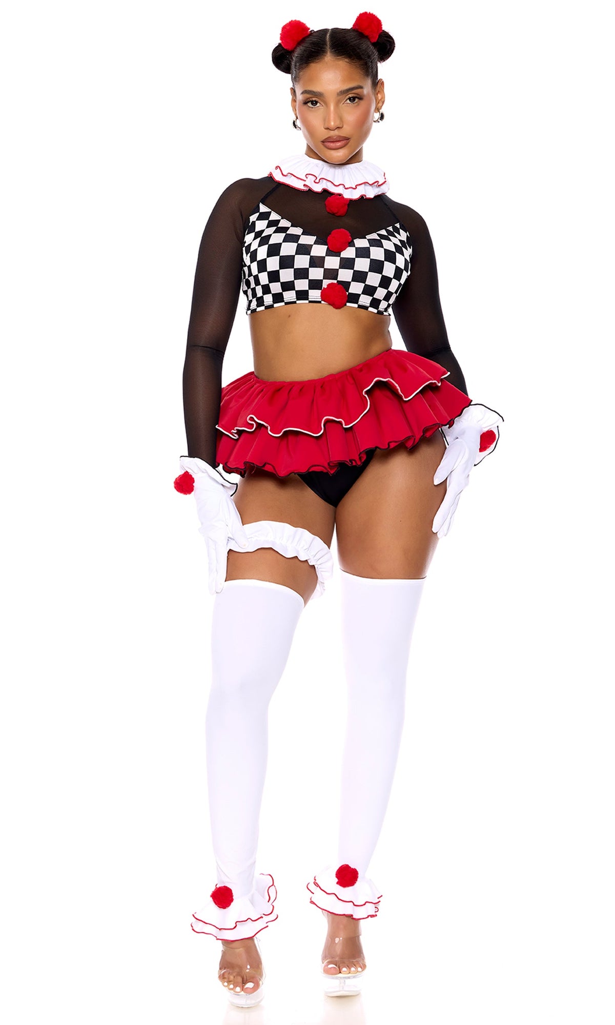 Clown Around 8-Piece Women's Circus Costume - Multicolor view 1