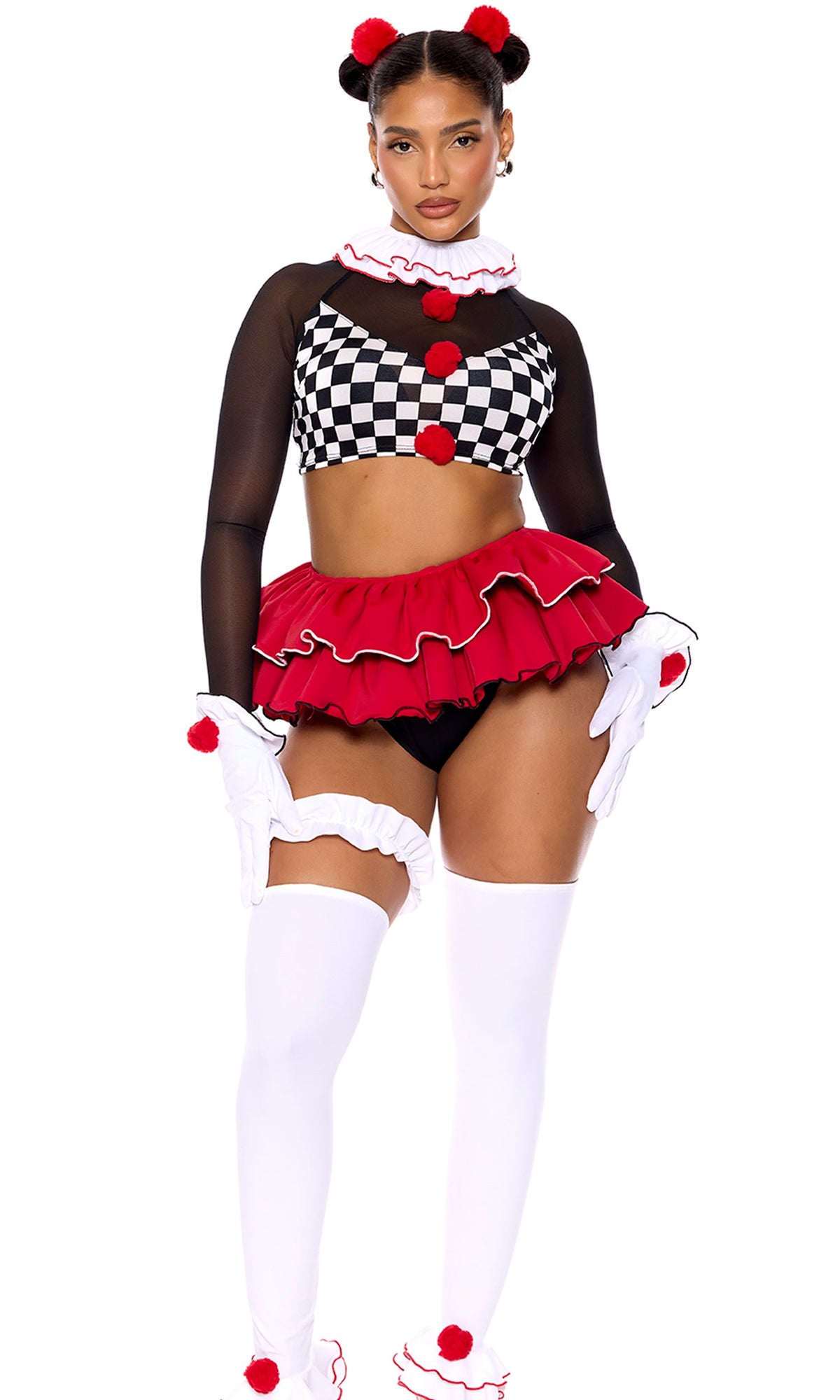 Clown Around 8-Piece Women's Circus Costume - Multicolor view 3