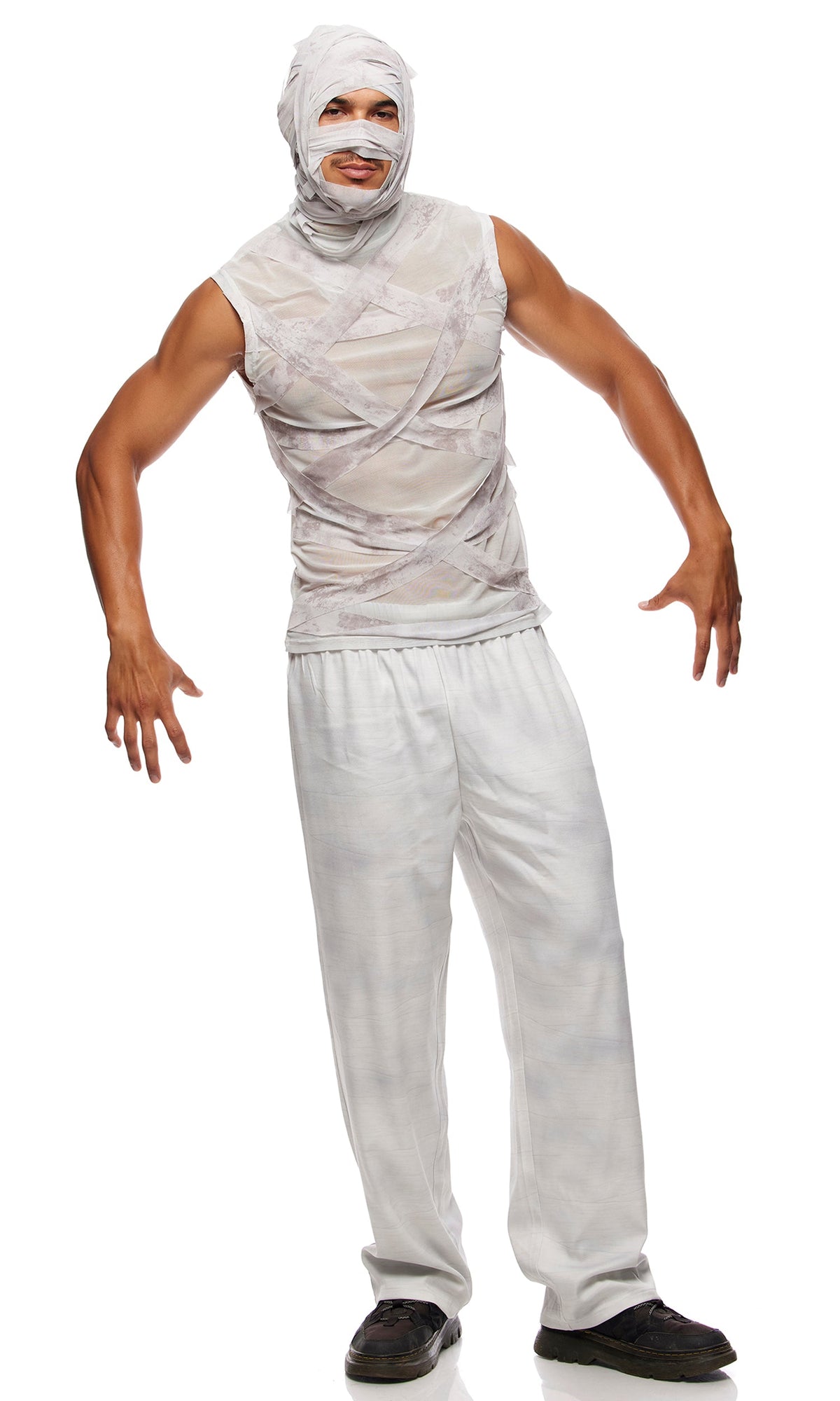 From The Tomb 3-Piece Men's Mummy Costume Set, Ivory, photo 6