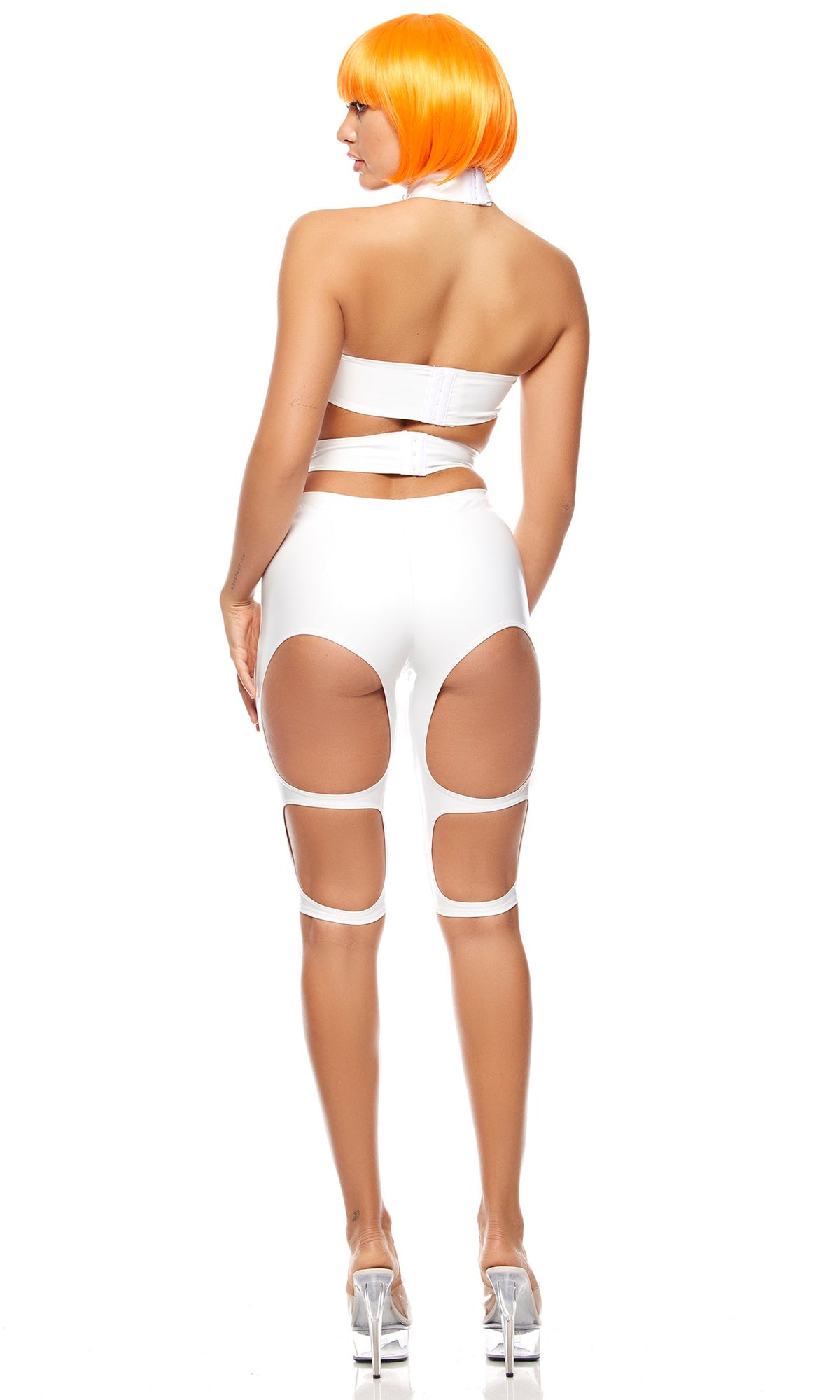 Futuristic Element Sexy Movie Character Costume, White, photo 4