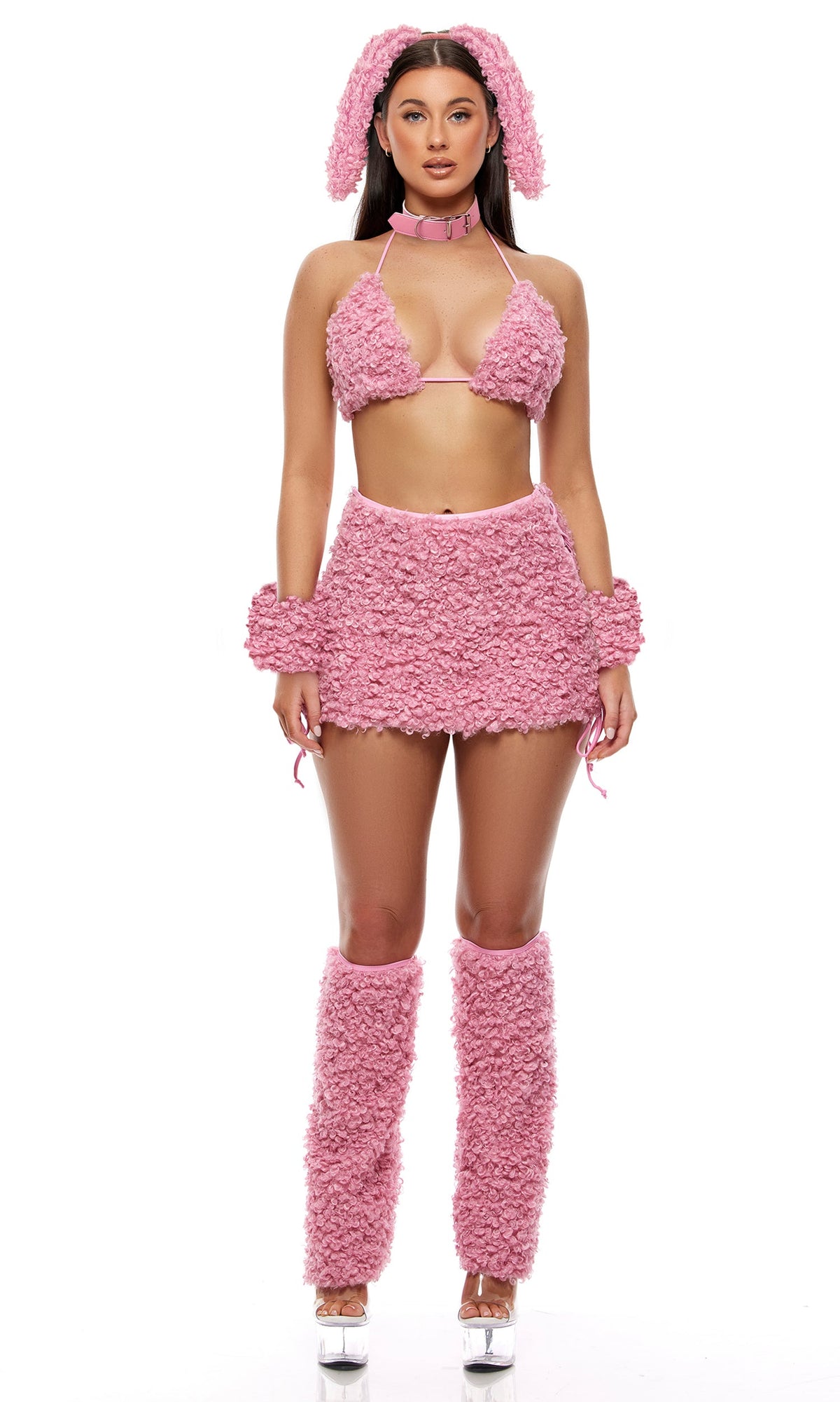 Hold My Poodle 6-Piece Poodle Costume Set, Pink, photo 1