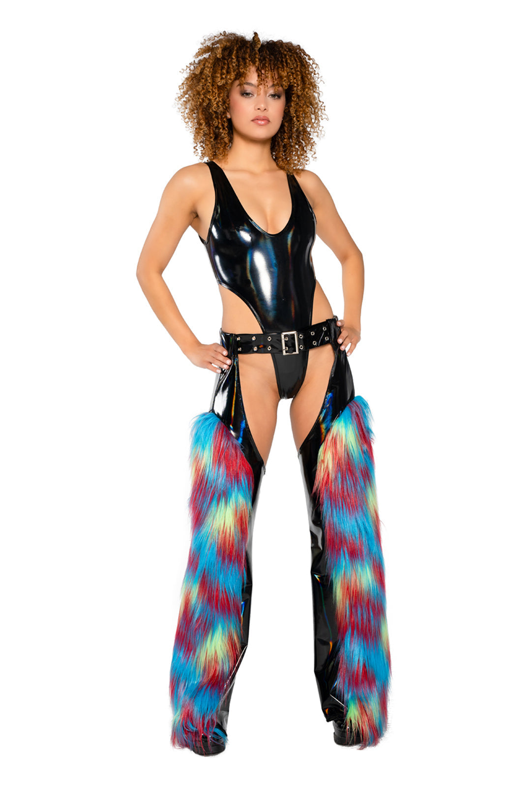 Holographic PVC Bodysuit
