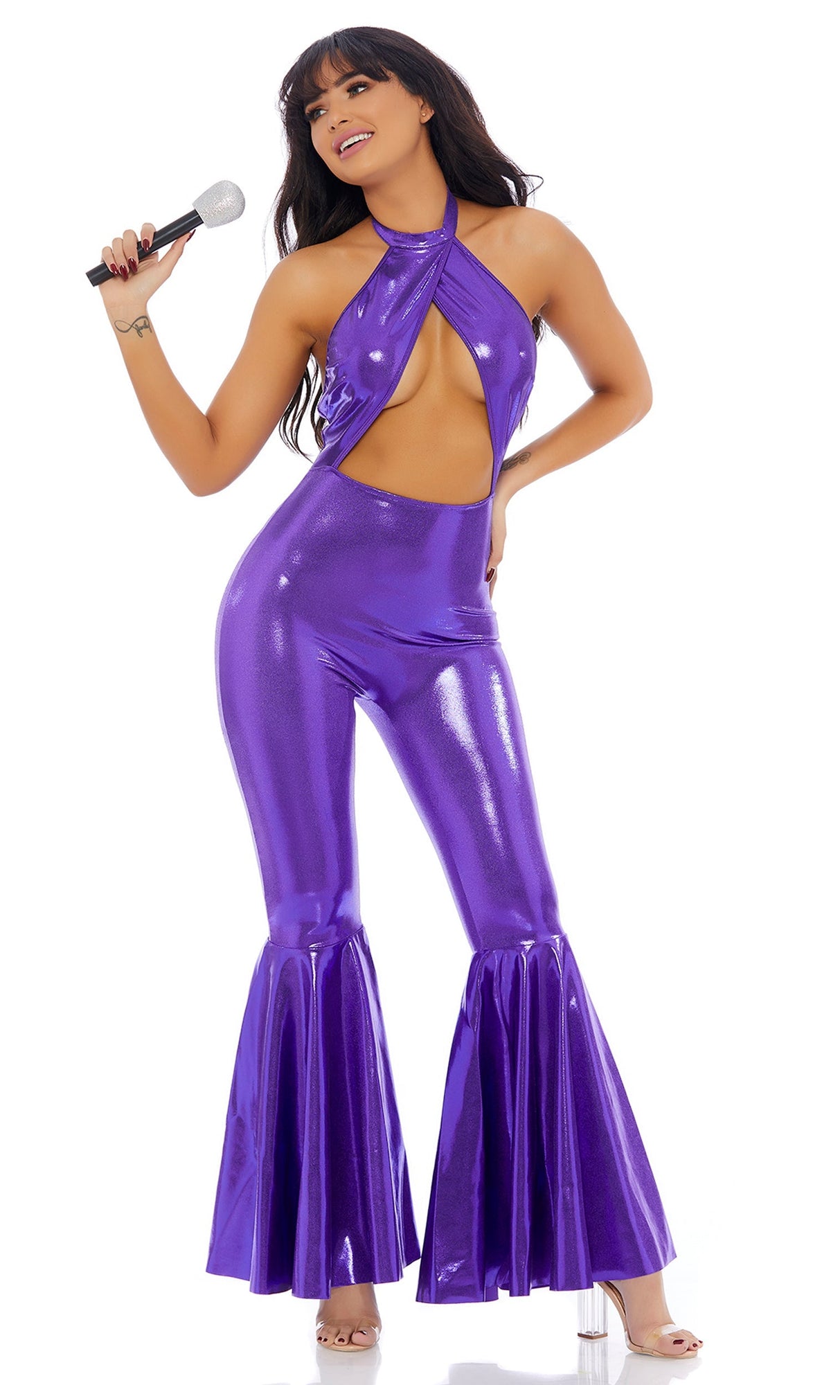La Flor 2-Piece Women's Iconic Superstar Costume - Purple, photo 1