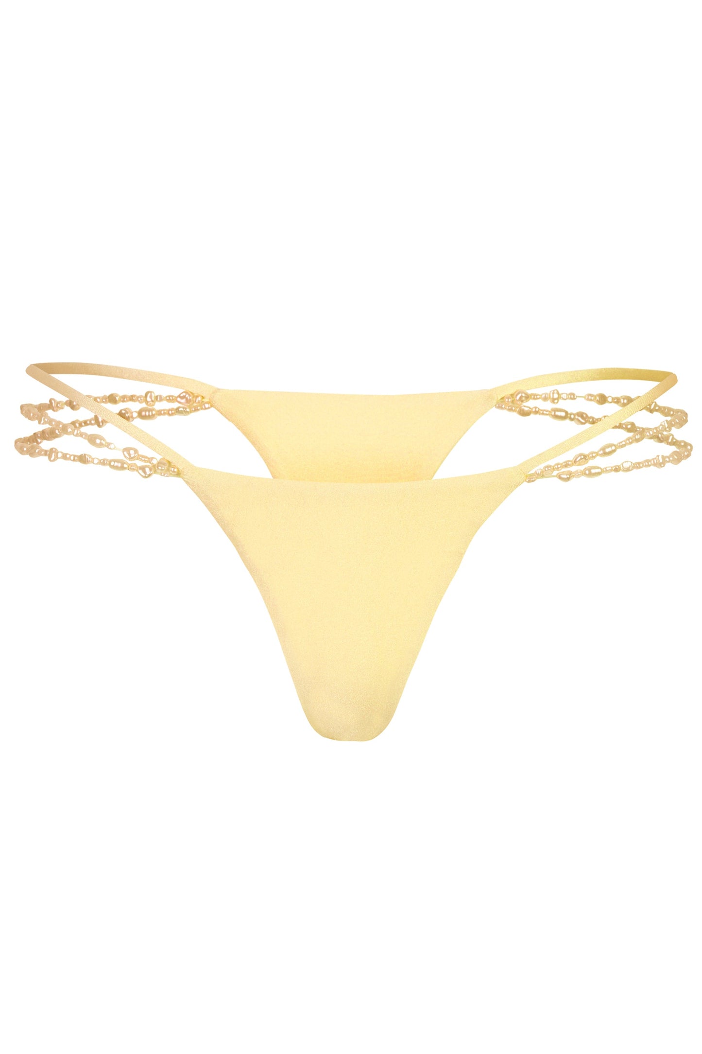 Litia Multi-Strap Cheeky Bikini Bottoms in Lemon
