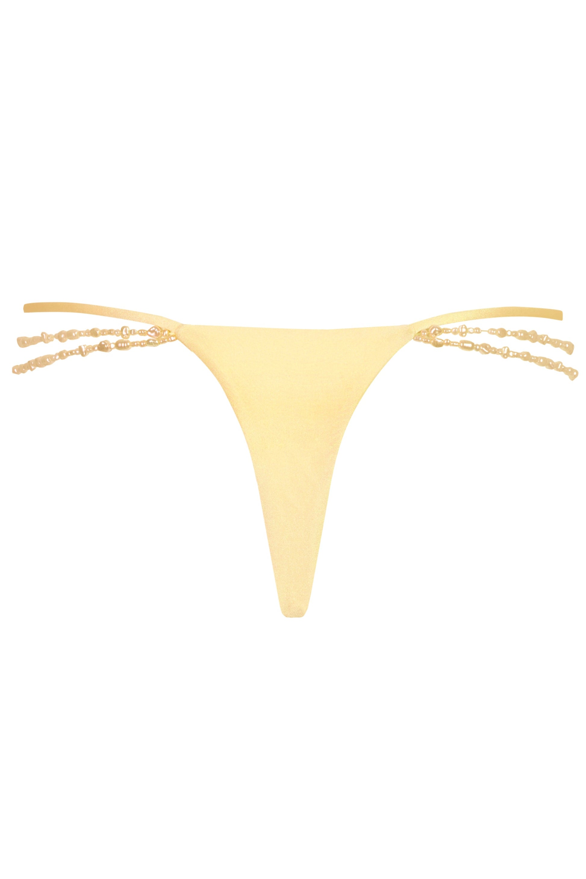 Litia Multi-Strap Cheeky Bikini Bottoms in Lemon