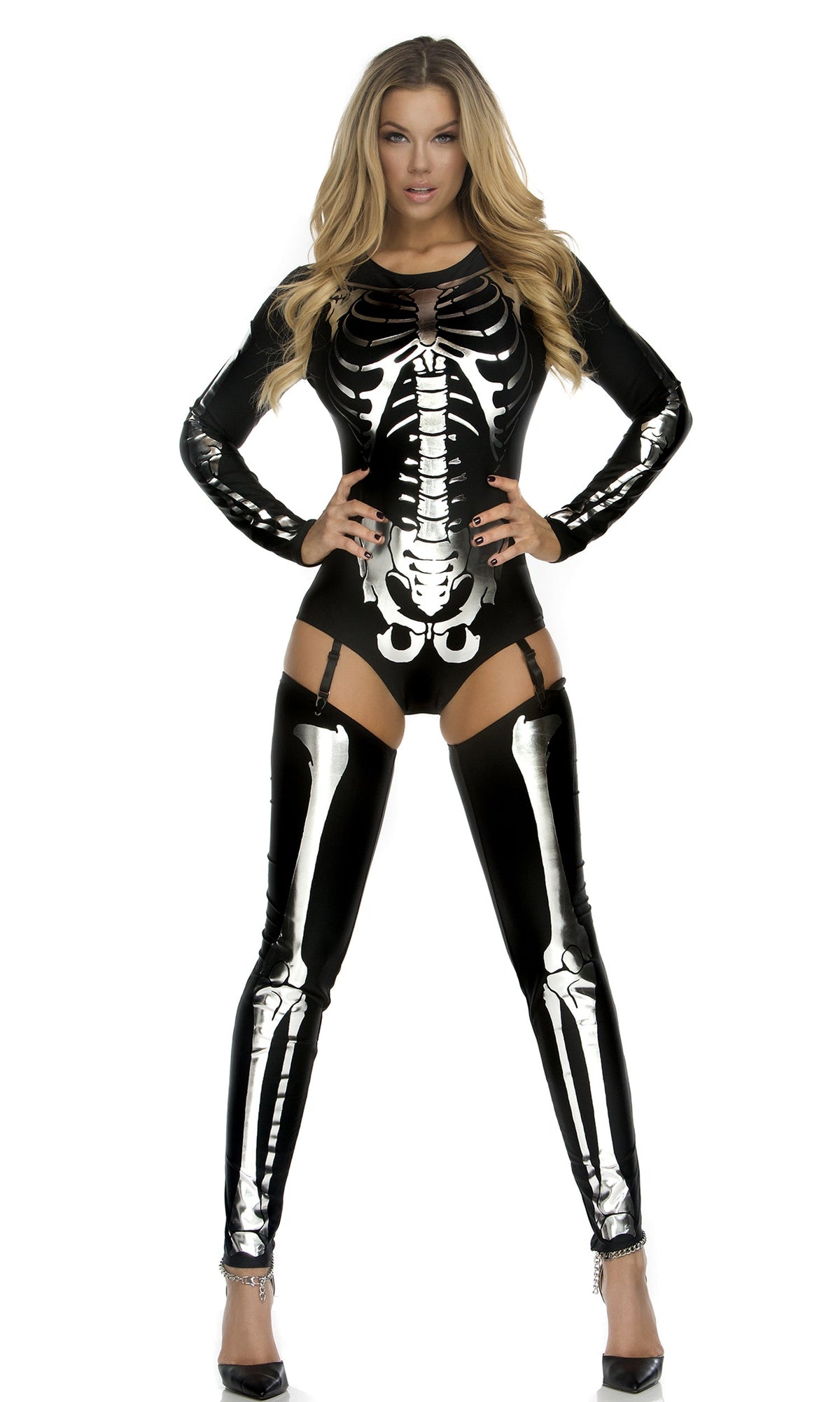 Snazzy Skeleton Sexy Costume 3