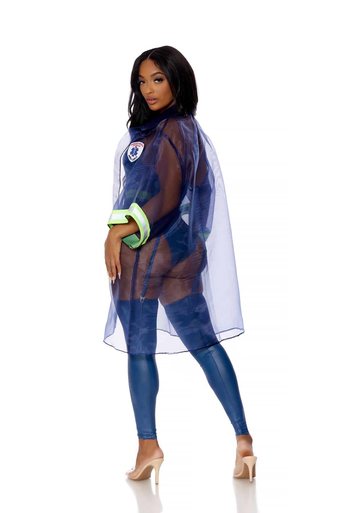 Whats the 911 5-Piece Women's Sexy EMT Costume - Navy Blue, photo 2