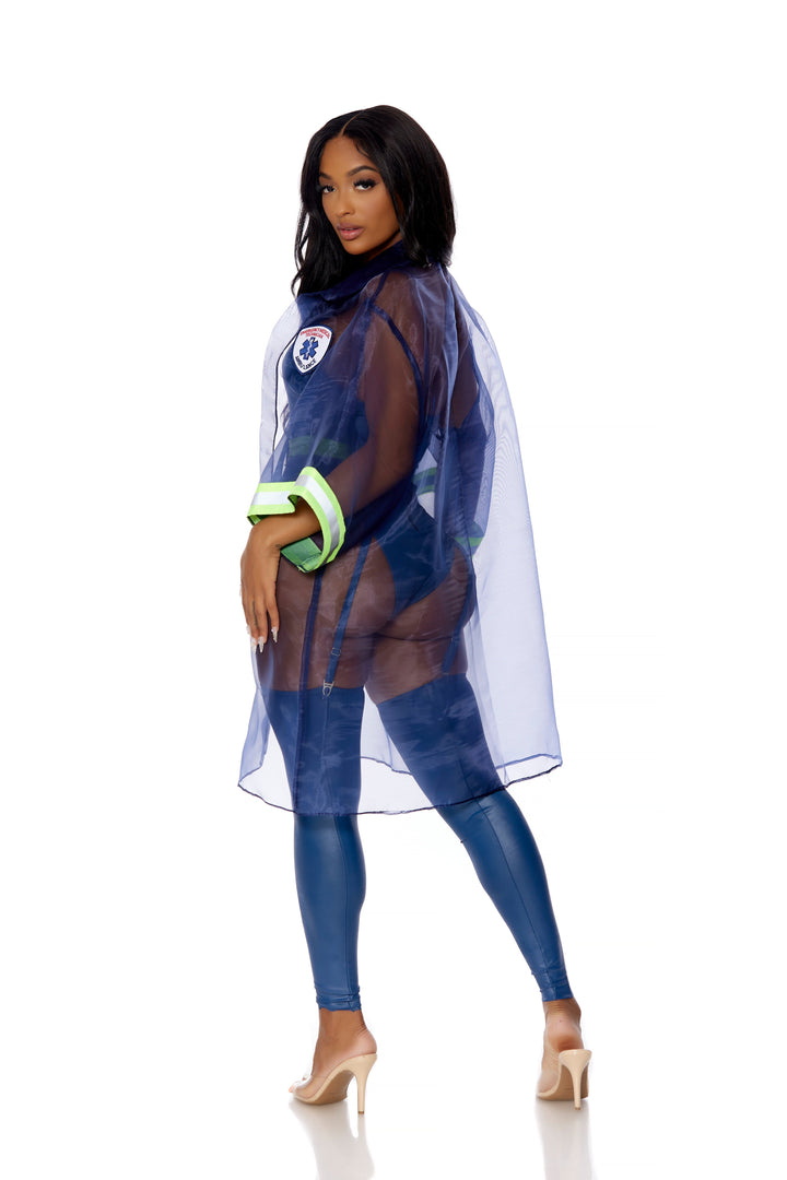 Whats the 911 5-Piece Women's Sexy EMT Costume - Navy Blue, photo 2